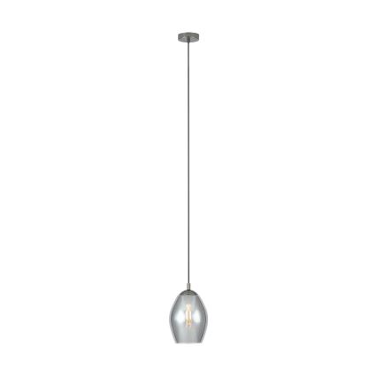 Eglo - Lustr na lanku 1xE27/60W/230V kouřová