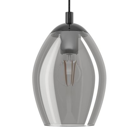 Eglo - Lustr na lanku 1xE27/60W/230V kouřová