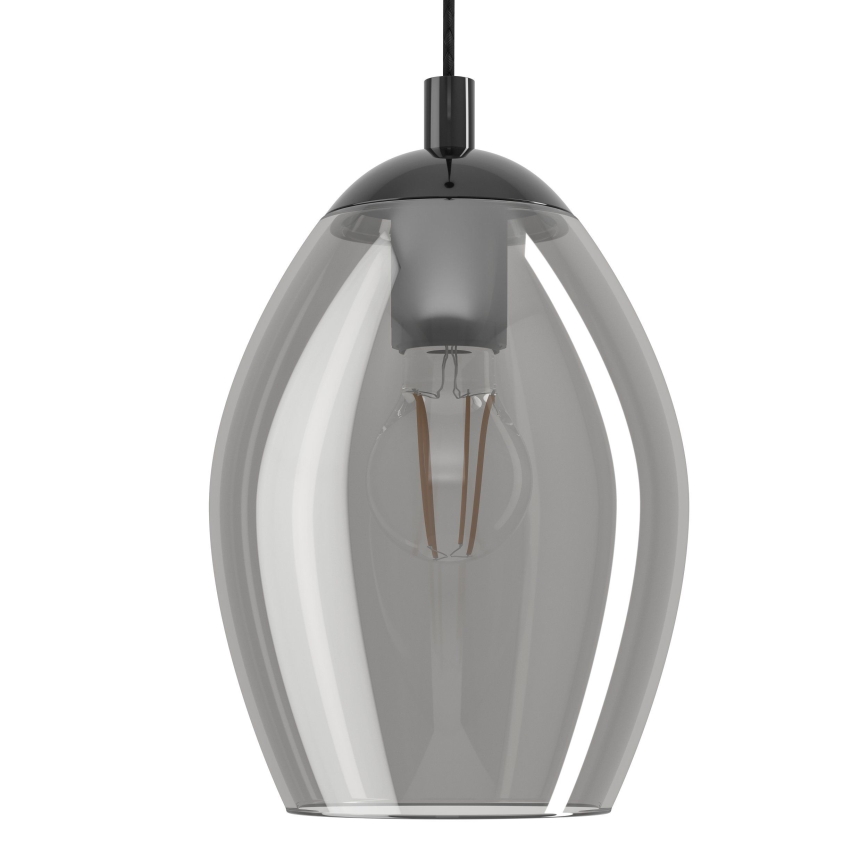 Eglo - Lustr na lanku 1xE27/60W/230V kouřová