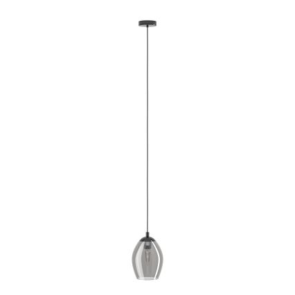 Eglo - Lustr na lanku 1xE27/60W/230V kouřová