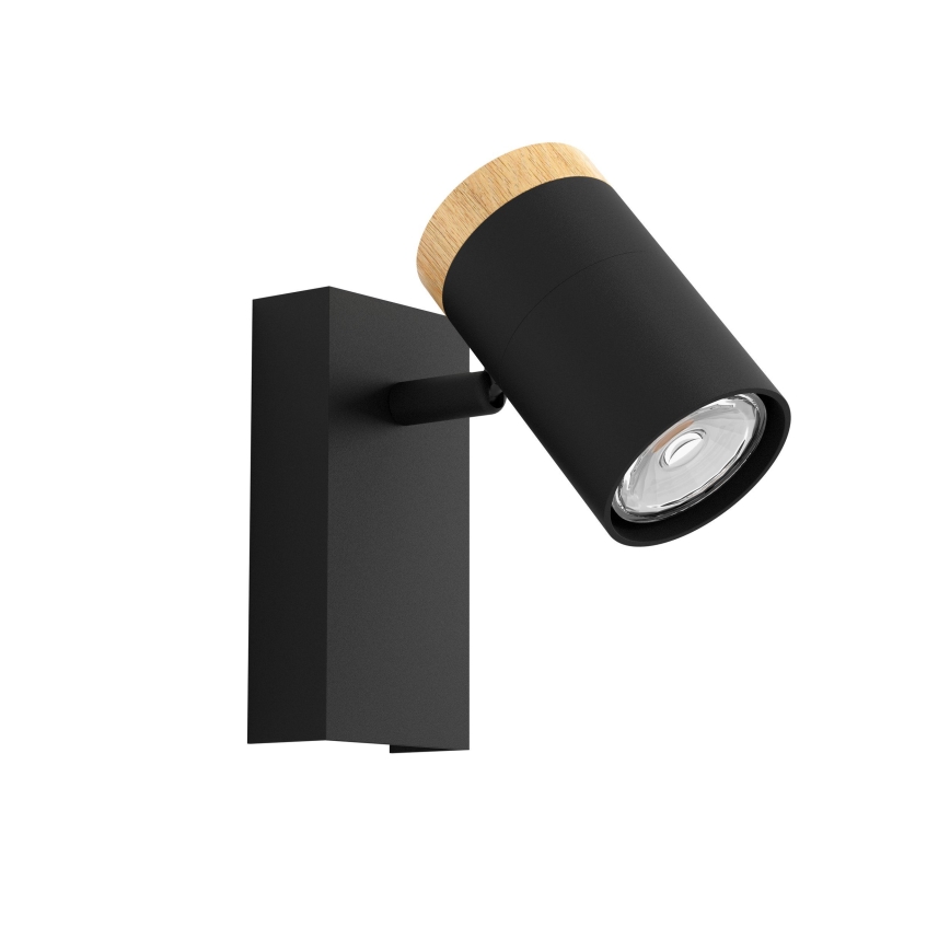 Eglo - LED Nástěnné bodové svítidlo 1xGU10/4,5W/230V 3000K černá/hnědá