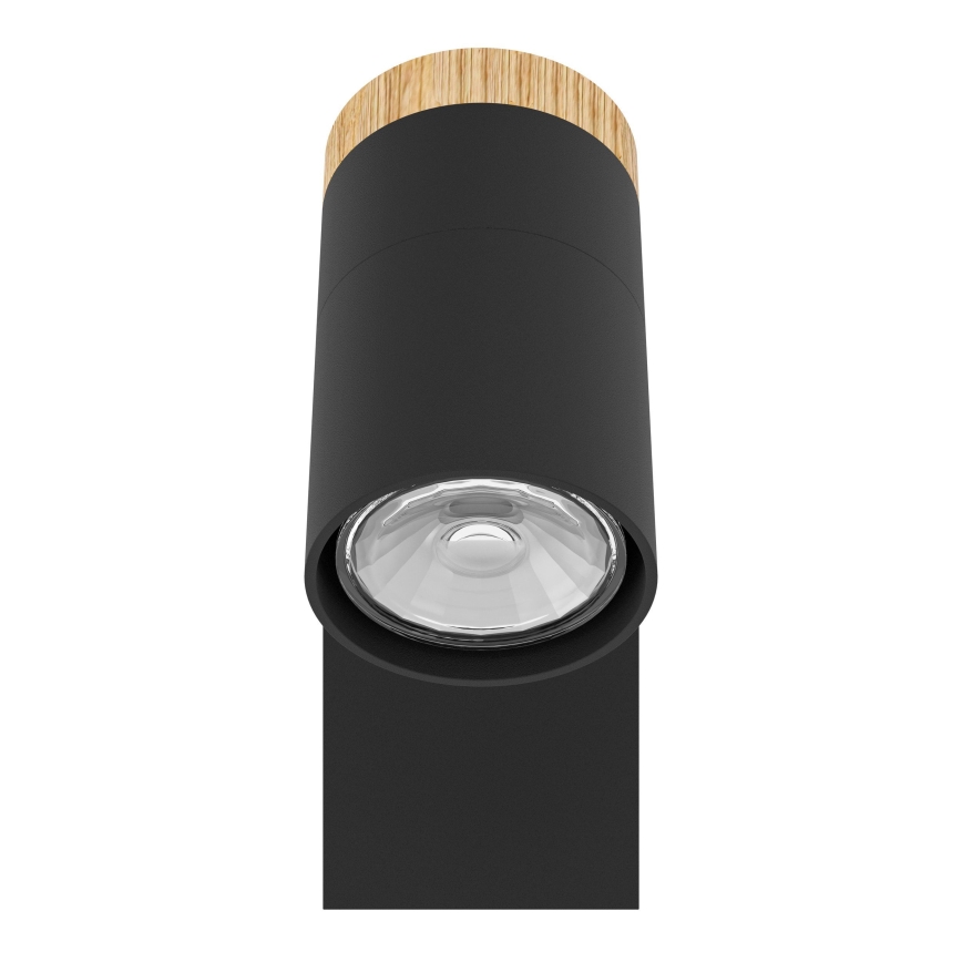 Eglo - LED Nástěnné bodové svítidlo 1xGU10/4,5W/230V 3000K černá/hnědá