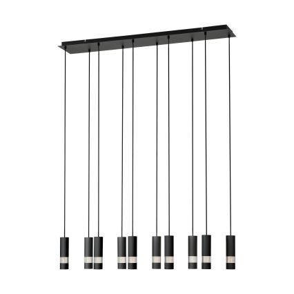 Eglo - LED Lustr na lanku 10xGU10/4,6W/230V černá