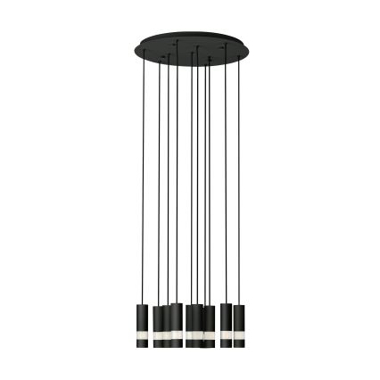 Eglo - LED Lustr na lanku 10xGU10/4,6W/230V černá