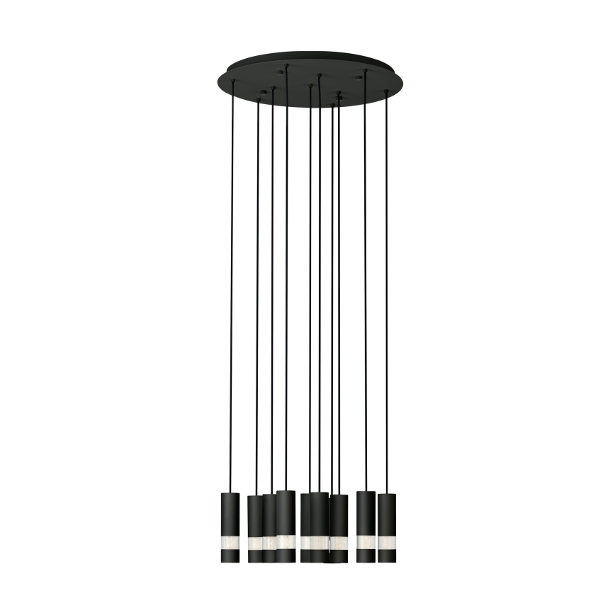 Eglo - LED Lustr na lanku 10xGU10/4,6W/230V černá