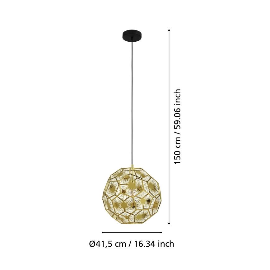 Eglo - Lustr na lanku 1xE27/60W/230V pr. 41 cm