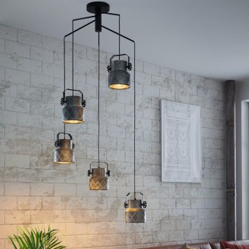 Eglo 39856 - Přisazený lustr HILCOTT 5xE27/40W/230V