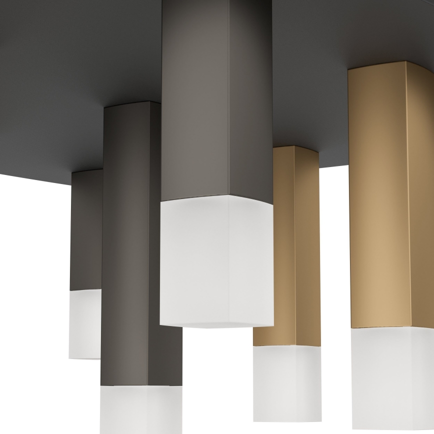 Eglo - LED Stmívatelné stropní svítidlo 9xLED/3,1W/230V 3000K antracit/zlatá