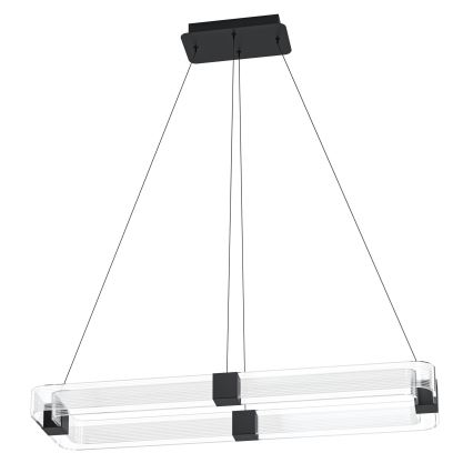 Eglo - LED Stmívatelný lustr na lanku LED/39,2W/230V 3000K černá