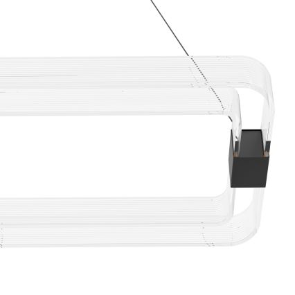 Eglo - LED Stmívatelný lustr na lanku LED/39,2W/230V 3000K černá