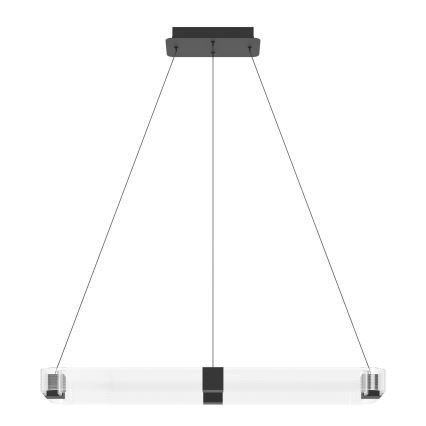 Eglo - LED Stmívatelný lustr na lanku LED/39,2W/230V 3000K černá