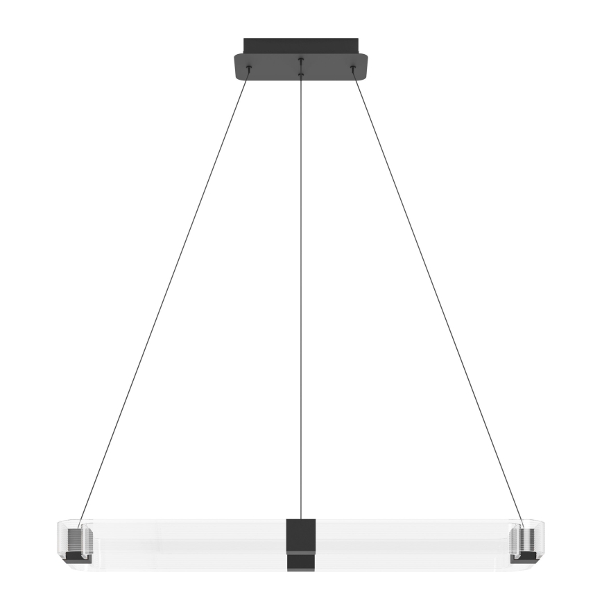 Eglo - LED Stmívatelný lustr na lanku LED/39,2W/230V 3000K černá