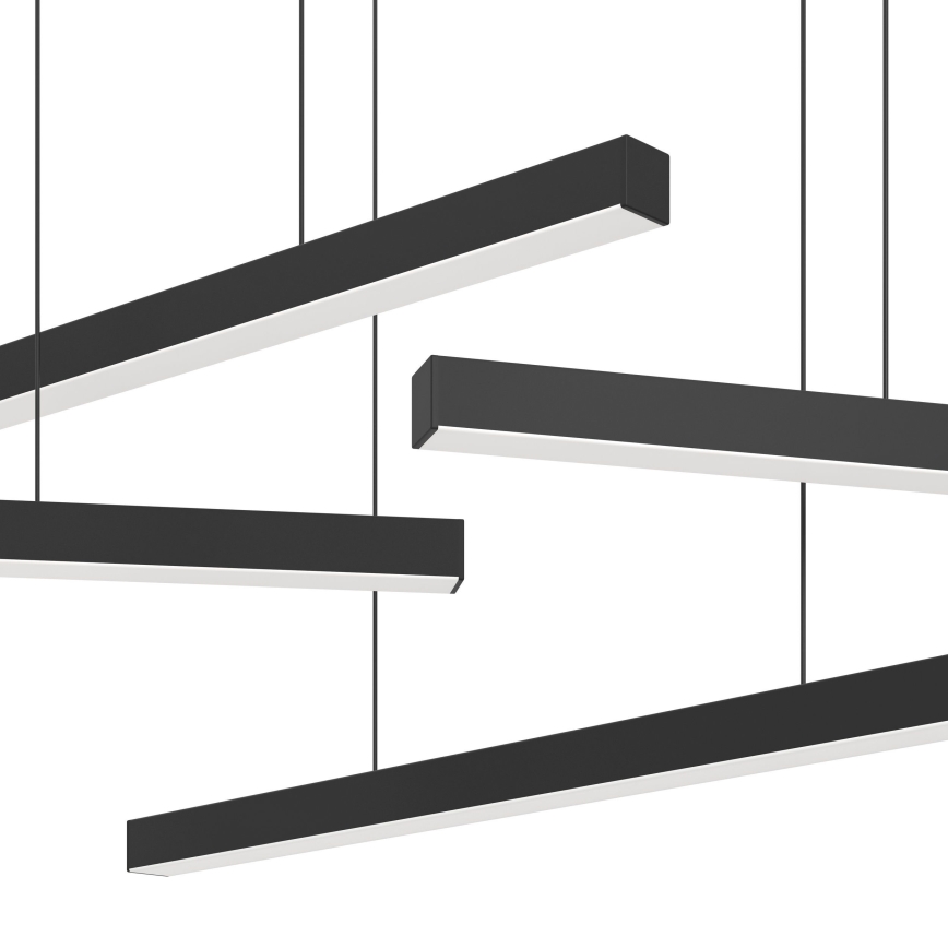 Eglo - LED Stmívatelný lustr na lanku 6xLED/8,4W/230V 3000K černá