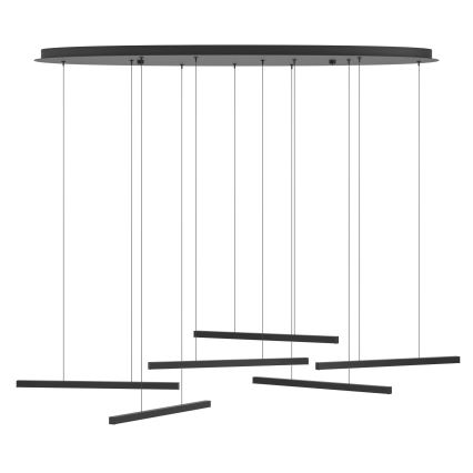 Eglo - LED Stmívatelný lustr na lanku 6xLED/8,4W/230V 3000K černá