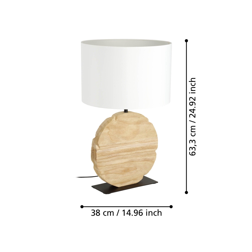 Eglo - Stolní lampa 1xE27/40W/230V 63,5 cm hnědá