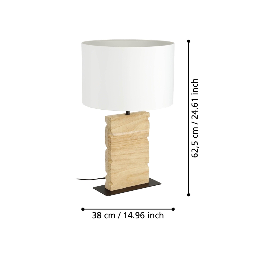 Eglo - Stolní lampa 1xE27/40W/230V 62,5 cm hnědá