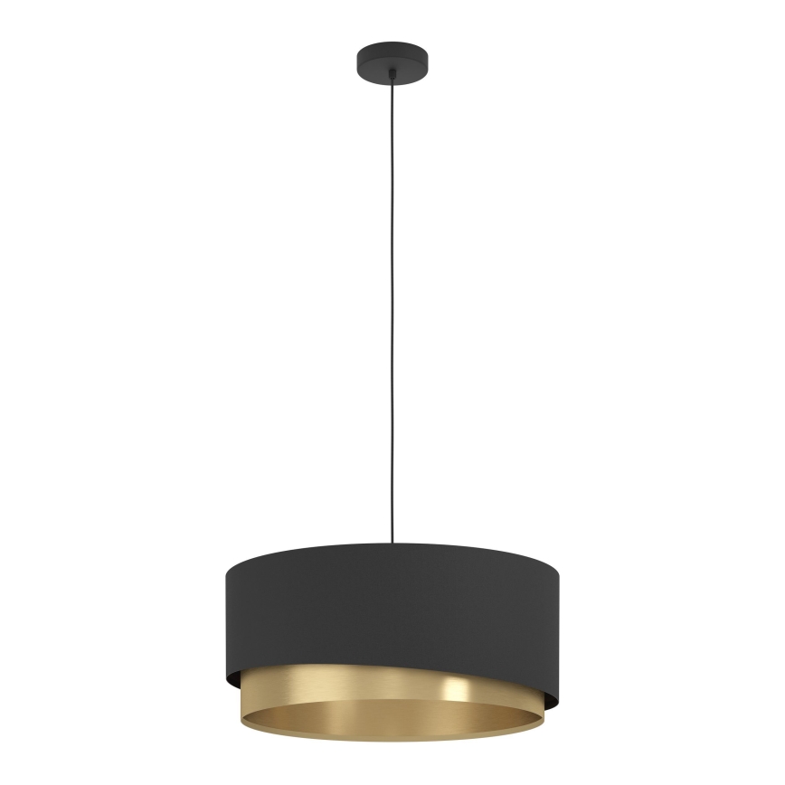 Eglo 39926 - Lustr na lanku MANDERLINE 1xE27/40W/230V černá/zlatá