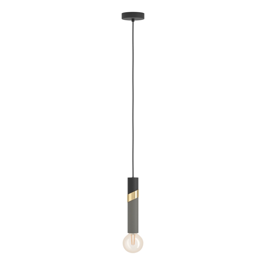 Eglo - Lustr na lanku 1xE27/40W/230V černá/zlatá