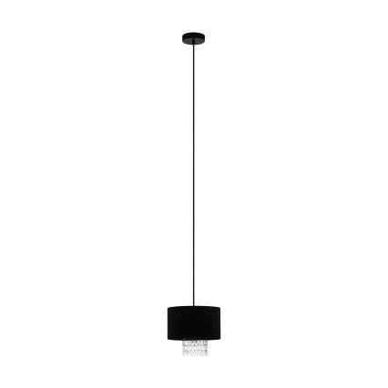 Eglo - Lustr na lanku 1xE27/40W/230V černá