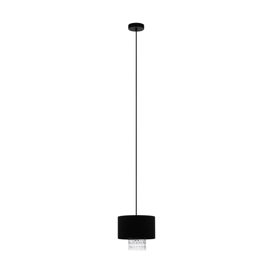 Eglo - Lustr na lanku 1xE27/40W/230V černá