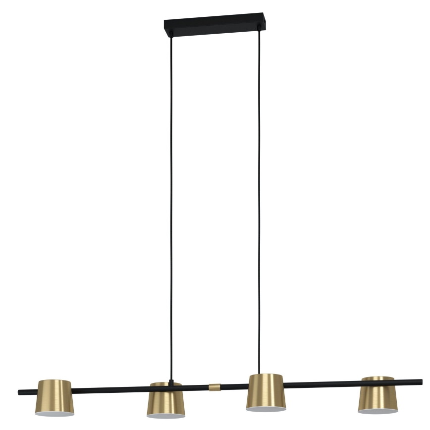 Eglo - LED Lustr na lanku 4xGU10/4,6W/230V 3000K zlatá