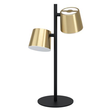 Eglo - LED Stolní lampa 2xGU10/4,6W/230V 3000K zlatá