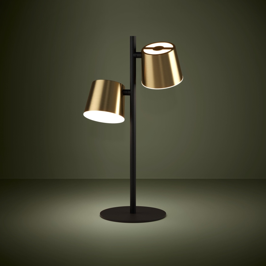 Eglo - LED Stolní lampa 2xGU10/4,6W/230V 3000K zlatá