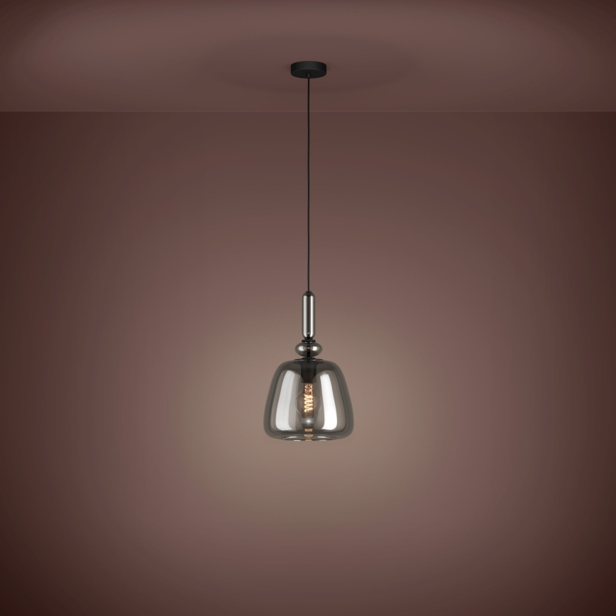 Eglo - Lustr na lanku 1xE27/40W/230V kouřová