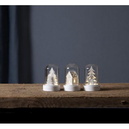 Eglo - SADA 3x LED Vánoční dekorace LED/0,06W/1xCR2032 bílá
