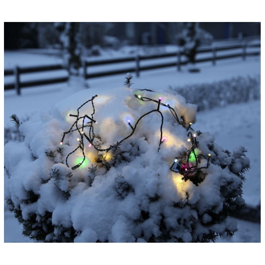 Eglo - LED Venkovní vánoční řetěz 80xLED 8m IP44 multicolor