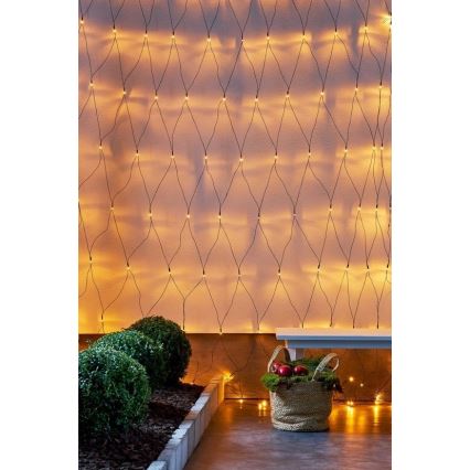 Eglo - LED Venkovní vánoční řetěz 160xLED 2m IP44 teplá bílá
