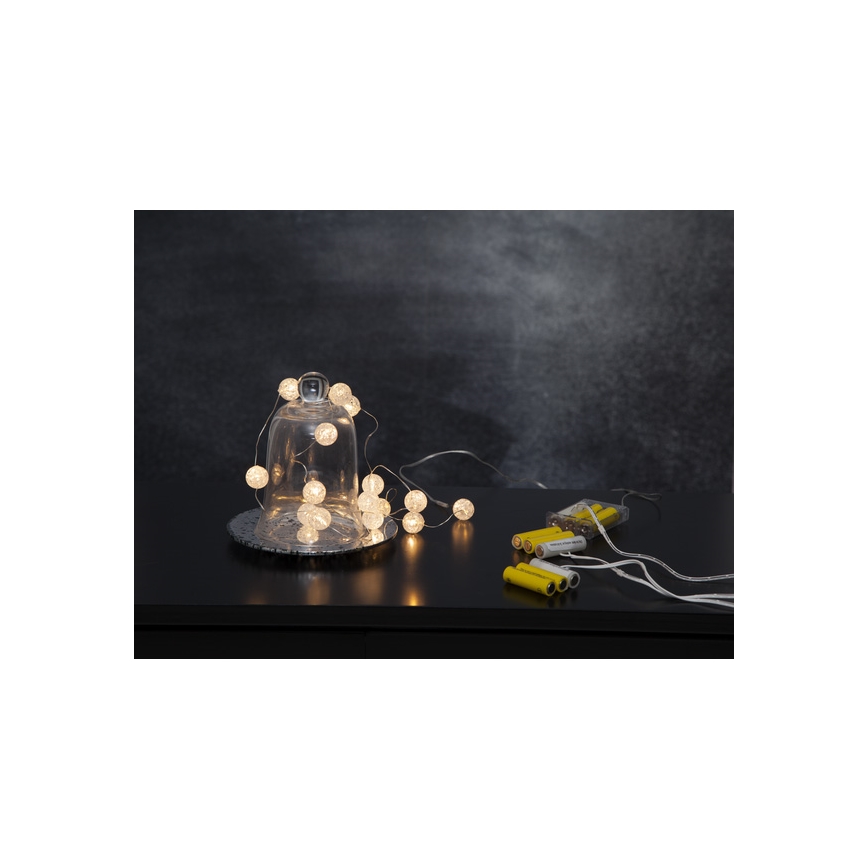Eglo - LED Vánoční řetěz15xLED/3xAA 1,4m