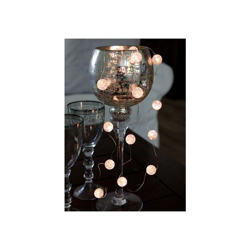 Eglo - LED Vánoční řetěz15xLED/3xAA 1,4m