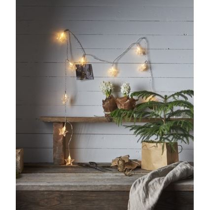 Eglo - LED  řetěz 10xLED 2,1m teplá bílá