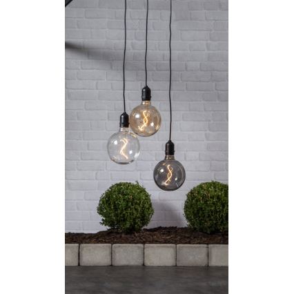 Eglo - LED Venkovní vánoční dekorace LED/0,06W/4xAA IP44 černá