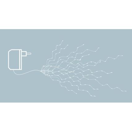 Eglo - LED  řetěz 360xLED 2m teplá bílá