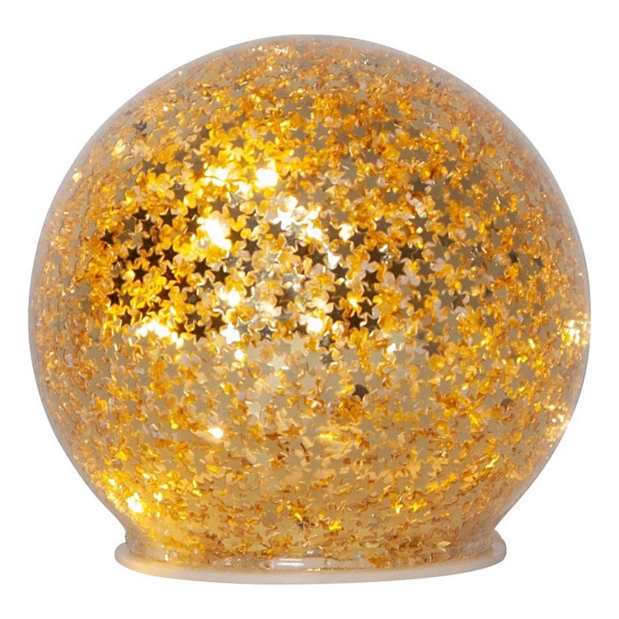 Eglo 411344 - LED Vánoční dekorace STAR FALL 10xLED/2xAA zlatá