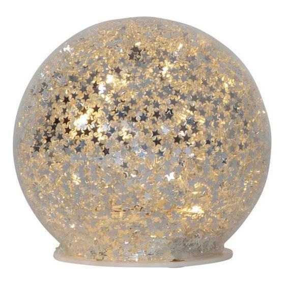 Eglo 411345 - LED Vánoční dekorace STAR FALL 10xLED/2xAA stříbrná