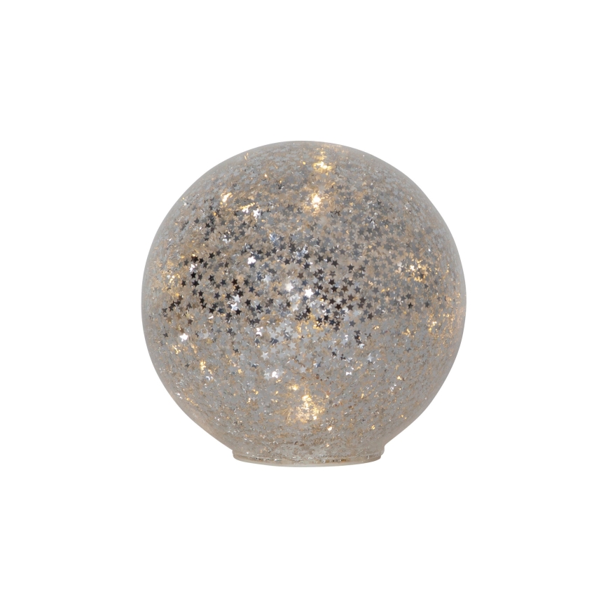 Eglo 411347 - LED Vánoční dekorace STAR FALL 15xLED/2xAA pr. 15 cm stříbrná