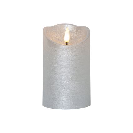 Eglo 411503 - LED Svíčka FLAMME RUSTIC LED/2xAA stříbrná