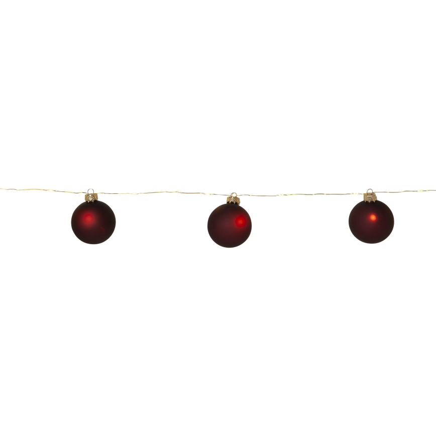Eglo 411559 - Dekorační řetěz BLISS 22xLED/3xAA 1,6m teplá bílá