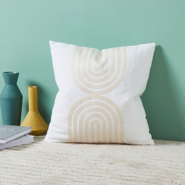 Eglo 420238 - Dekorační polštář BERHALA 45x45 cm bílá/béžová