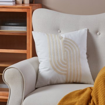 Eglo 420241 - Dekorační polštář BERHALA 45x45 cm bílá/béžová
