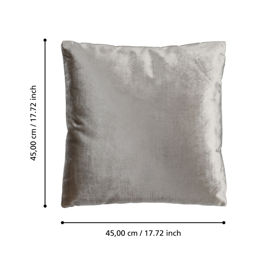 Eglo 420267 - Dekorační polštář SINGU 45x45 cm šedá