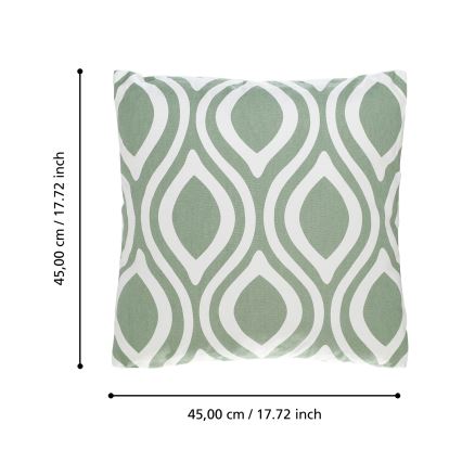 Eglo 420294 - Dekorační polštář CHEVERY 45x45 cm zelená
