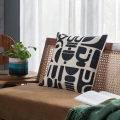 Eglo 420307 - Dekorační polštář CHEVERY 45x45 cm krémová/černá