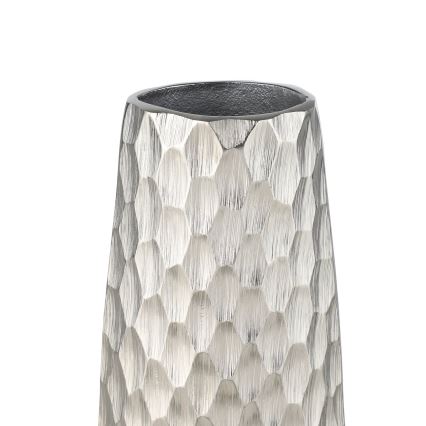 Eglo - Kovová váza 31x12 cm stříbrná