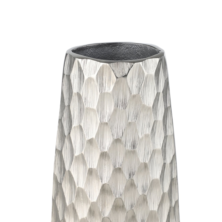 Eglo - Kovová váza 31x12 cm stříbrná