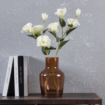 Eglo 421221 - Skleněná váza SIRANANA 22x14,5 cm hnědá/kouřová