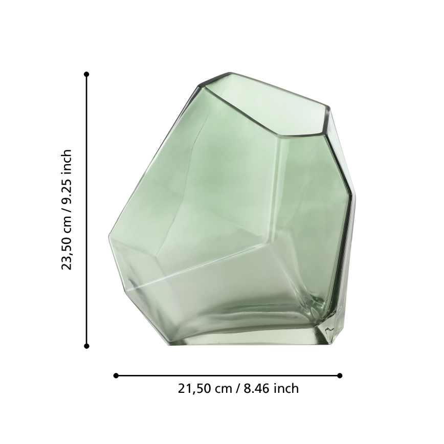 Eglo 421348 - Skleněná váza CLONONY 23,5x15x21,5 cm zelená